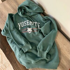 Hollister Teal Men’s Yosemite Valley Hoodie Size Small